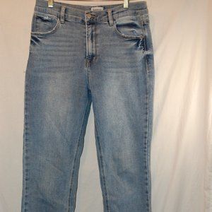 Kensie Raw Hem Straight Leg 10/30 Vintage Luxe Blue Jeans
